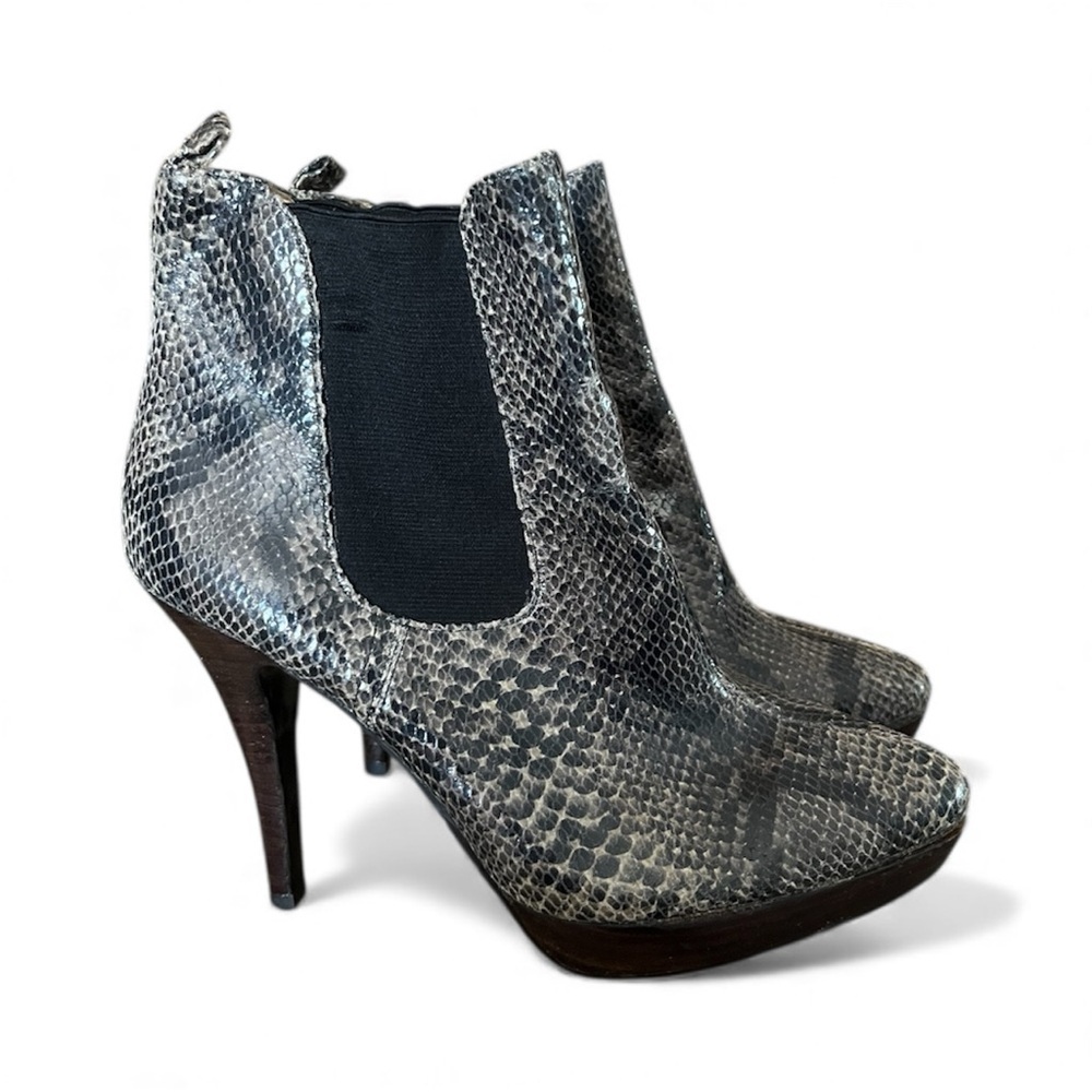 Michael Kors Snakeskin Platform Booties